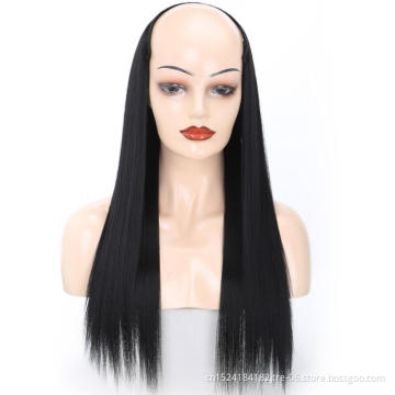 3 4 half synthetic wig, chinese chemical u part lace front synthetic half wig